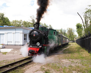 Narrow-gauge steam locomotive