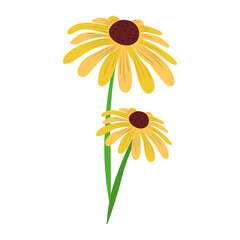 flower flora nature decoration isolated icon vector