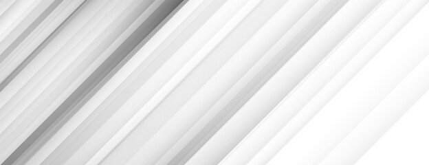 Obraz premium white banner background with diagonal lines design