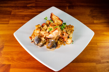 fish with vegetables