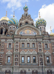 Fototapeta na wymiar Church of the Resurrection (Savior on Spilled Blood) .1883-1907. St. Petersburg