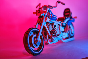 Fototapeta na wymiar Motorbike toy model