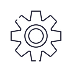 Gear steel icon