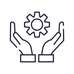 Gear steel icon