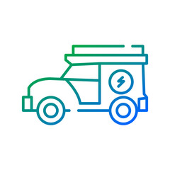 Electric car icon