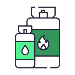 Gas cylinder icon