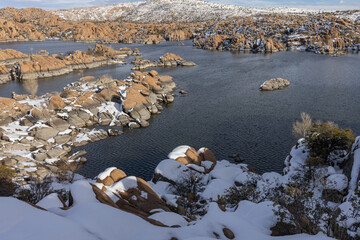 Scenic Winter Lnadscape at Watson Lake Prescott Arizona
