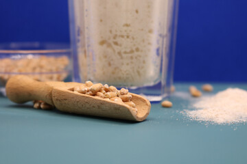 Close-up of the air bubbles in old dough, also called mother dough, that can be used to leaven...