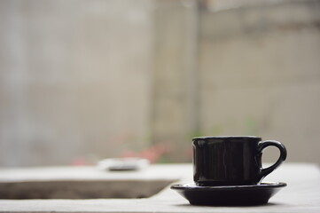 cup of coffee on table