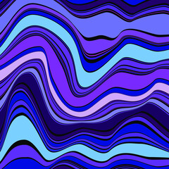 Purple wavy liquid background. Fluid vector abstract texture. Design element for posters, abstract background, covers and wall mural	