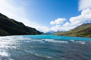 Chilean Patagonia landscape, Torres del Paine National Park