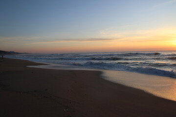 sunset on the beach