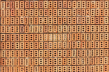 Red brick wall background