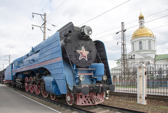 The Blue Express Steam Locomotive