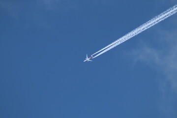 airplane in the sky
