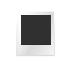 Vector blank photo frame mockup.