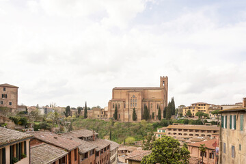 Fototapeta na wymiar Church of St. Dominic. Siena
