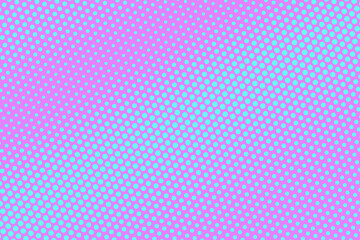 Pink and blue dotted halftone vector background. Subtle halftone digital texture. Faded dotted gradient