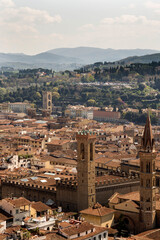Fototapeta na wymiar View of Florence from the campanile Giotto