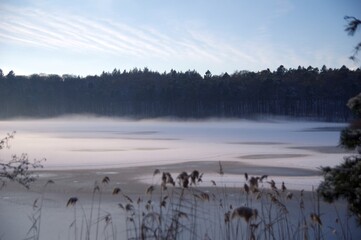 Eisdecke auf dem Krebssee