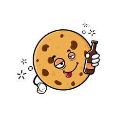 Obraz premium cute cookies cartoon mascot character