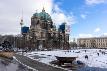 Berliner Dom after snow (Berlin Cathedral)
