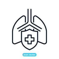 Health insurance coverage icon. dirty symbol vector illustration