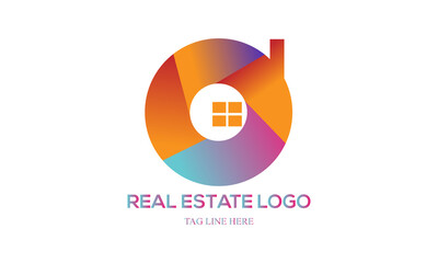 Creative Real Estate Logo Design. House Logo Design. Real Estate Vector Icon.
