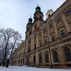 Lubiąż Abbey (Kloster Leubus;  Opactwo cystersów w Lubiążu), also commonly known in English as Leubus Abbey, is a former Cistercian monastery in Lubiąż, in the Lower Silesian Voivodeship