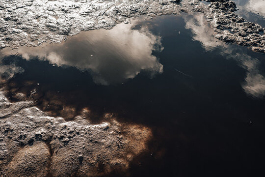 Clouds in the puddle 