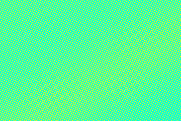 Green and yellow dotted halftone vector background. Subtle halftone digital texture. Faded dotted gradient