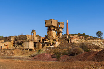 Abandoned old Factory , Mina de São Domingos , Portugal 