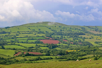 Storm clouds over the Black Mountains, Wales