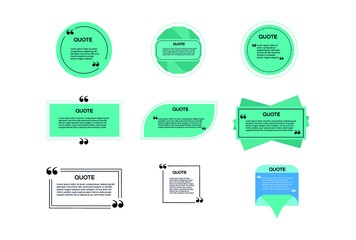 Quotes template set