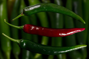 Pfefferoni gr&uuml;n und rot