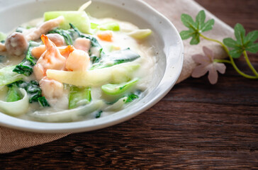 ターサイのクリーム煮