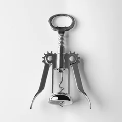 Fotobehang Chrome wing corkscrew on neutral background © Kevin Brine