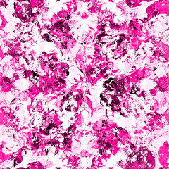 Obraz na płótnie Canvas Abstract seamless lovely pattern drawn blooming roses with foliage. Perfect print for surface, textiles and design . Texture.