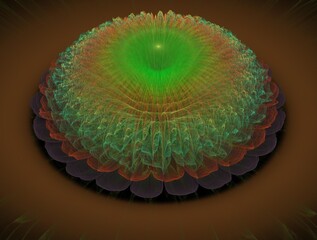 Imaginatory fractal background Image