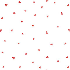 Red hearts background on white - 409506141