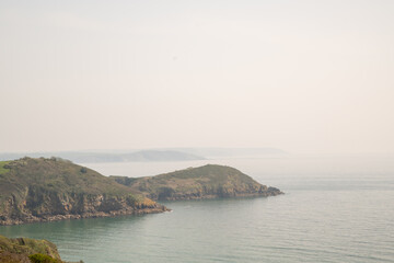 around pentwan cornwall England uk coastline 