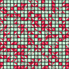 Fototapeta premium Abstract Geometric Pattern generative computational art illustration