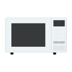 Microwave oven, realistic vector illustration isolated on white background.