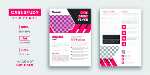 Case study flyer with 2 pages