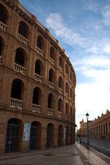 Obraz premium Vertical image of the bullring in the city of Valencia, Spain