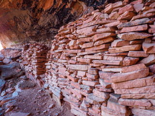 Cliff dwelling, wall detail