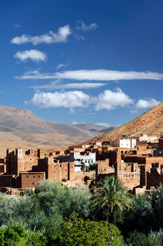 Village in the Atlas mountains, Morocco, Africa