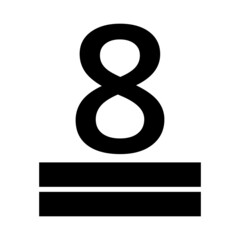 Max stack icon, eight, Packaging Symbol