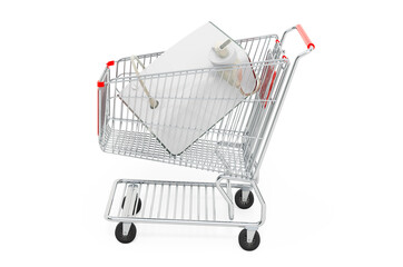 Shopping cart with nebulizer, 3D rendering