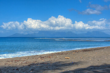 Lagon bleu turquoise de moorea - Polynesie Francaise - photo mi air mi eau